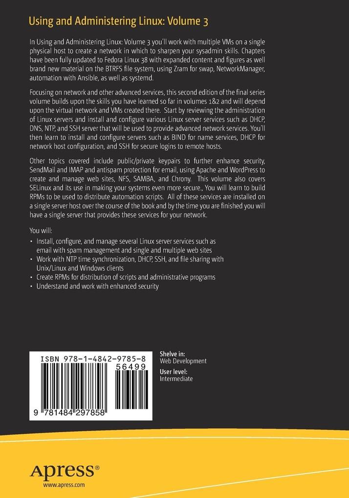 Weitere Ansicht: Using and Administering Linux: Volume 3 | David Both