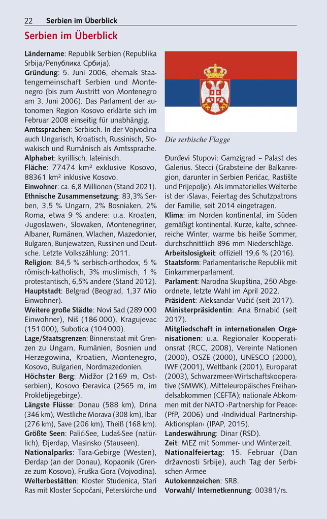 Weitere Ansicht: TRESCHER Reiseführer Serbien | Birgitta Gabriela Hannover Moser