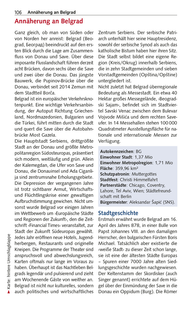 Weitere Ansicht: TRESCHER Reiseführer Serbien | Birgitta Gabriela Hannover Moser