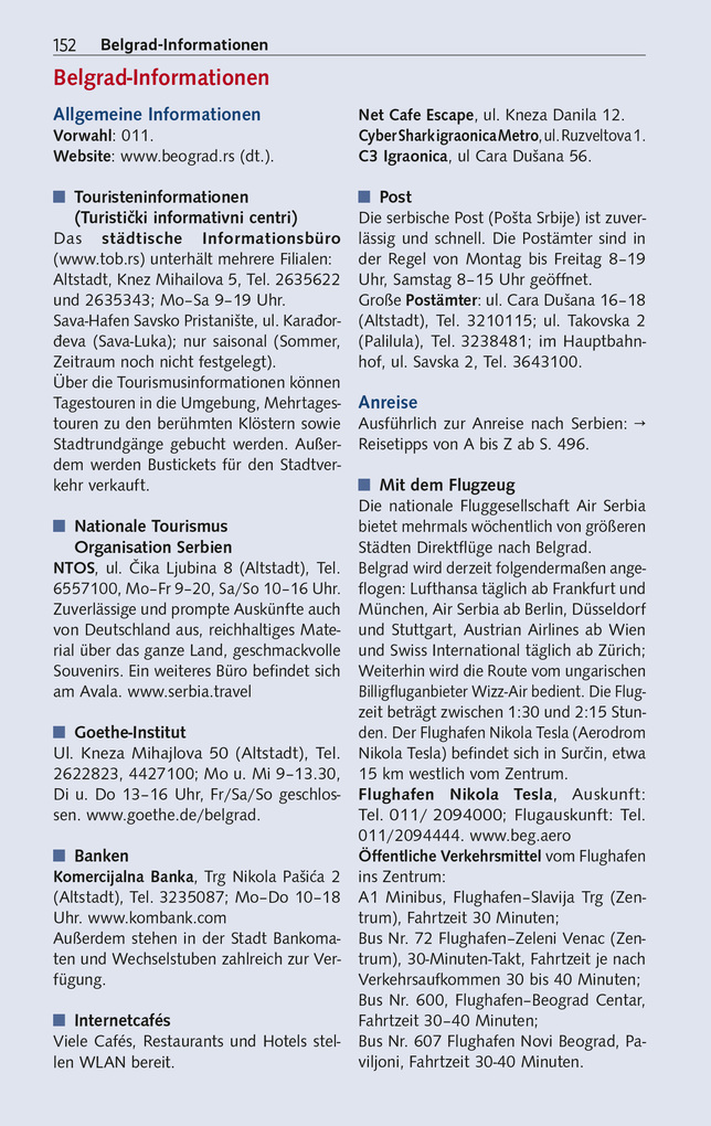 Weitere Ansicht: TRESCHER Reiseführer Serbien | Birgitta Gabriela Hannover Moser