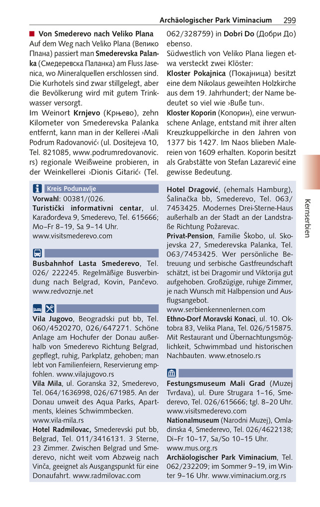 Weitere Ansicht: TRESCHER Reiseführer Serbien | Birgitta Gabriela Hannover Moser