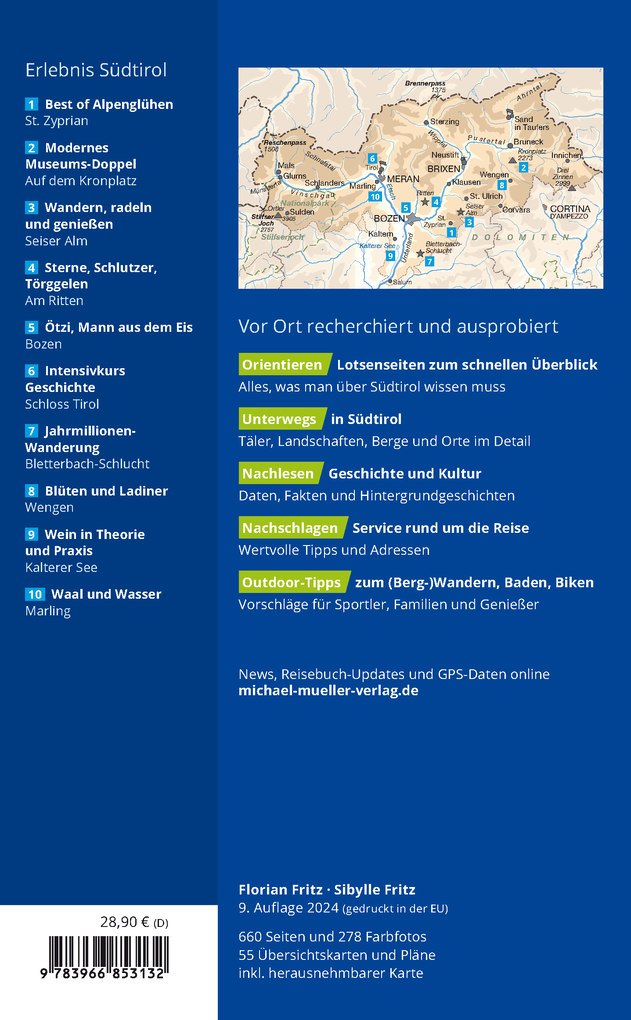 Weitere Ansicht: MICHAEL MÜLLER Reiseführer Südtirol | Sibylle Fritz, Florian Fritz