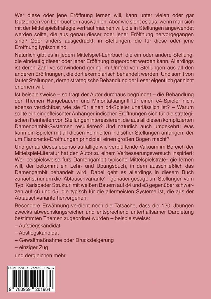 Weitere Ansicht: Typisch Damengambit Abtauschvariante | Karsten Müller