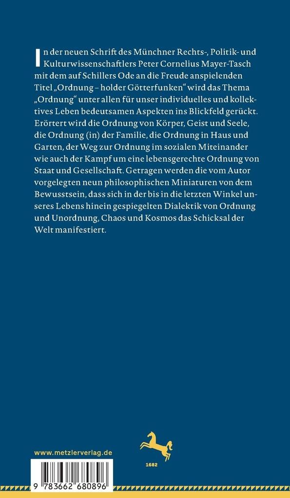 Weitere Ansicht: Ordnung - holder Götterfunken... | Peter Cornelius Mayer-Tasch