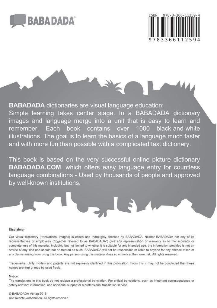 Weitere Ansicht: español - Èdè Yorùbá, diccionario visual, BW | Babadada Gmbh
