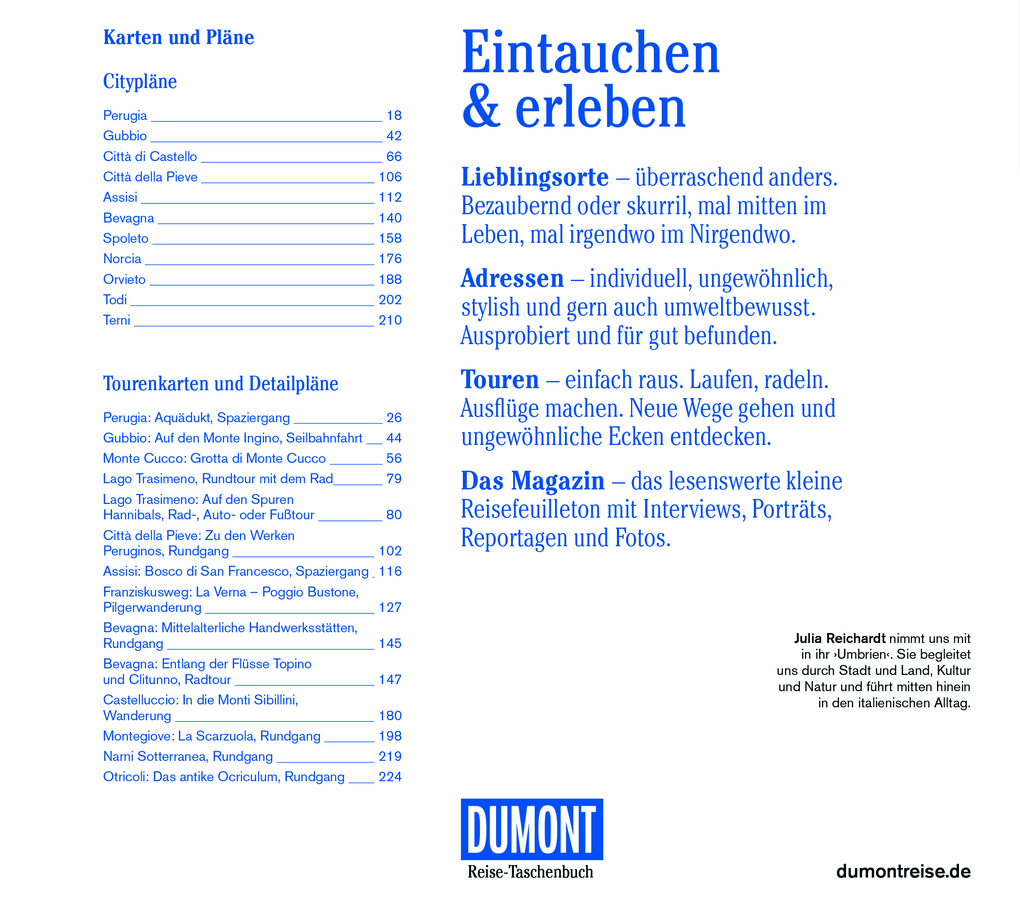 Weitere Ansicht: DUMONT Reise-Taschenbuch Reiseführer Umbrien | Julia Reichardt
