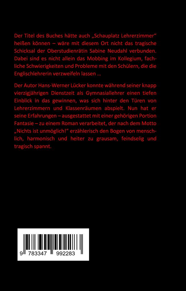 Weitere Ansicht: Tatort Lehrerzimmer | Hans-Werner Lücker