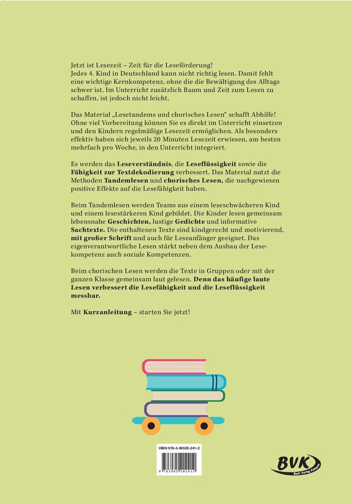 Weitere Ansicht: Lesetandems und chorisches Lesen - 4. Klasse | Guido Kasmann, Sophie Meseck, Barbara Rath, Maria Schmetz