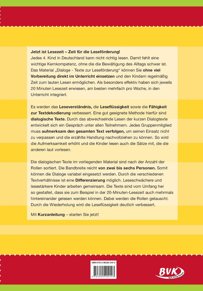 Weitere Ansicht: Dialoge - Texte zur Leseförderung | Birgit Brandstaetter