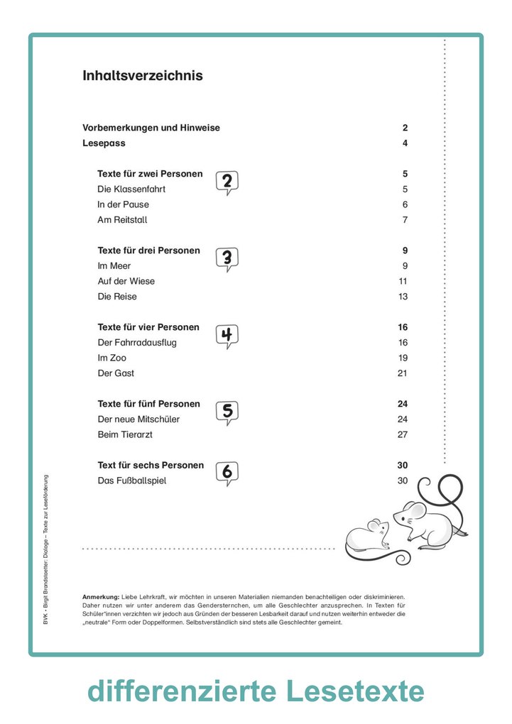 Weitere Ansicht: Dialoge - Texte zur Leseförderung | Birgit Brandstaetter