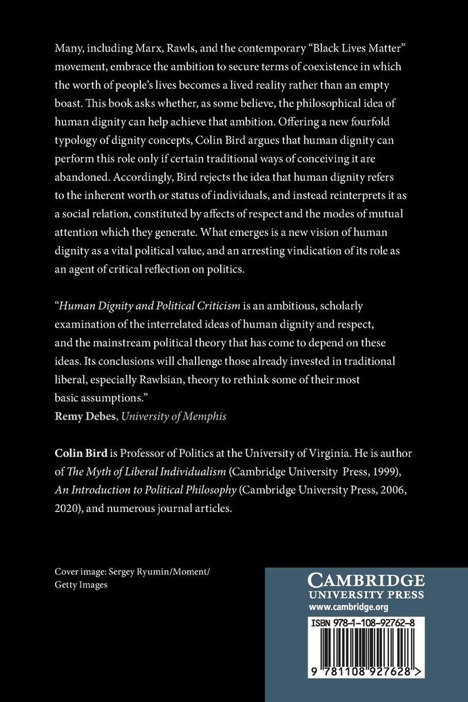 Weitere Ansicht: Human Dignity and Political Criticism | Colin Bird
