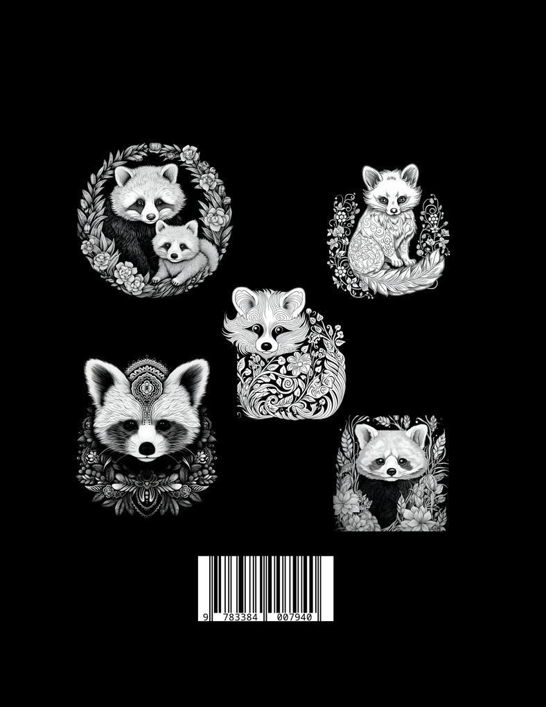 Weitere Ansicht: Schwarzes "Roter Panda Malbuch". | Lucys Schwarze Malbücher, LucyŽs Schwarze Malbücher