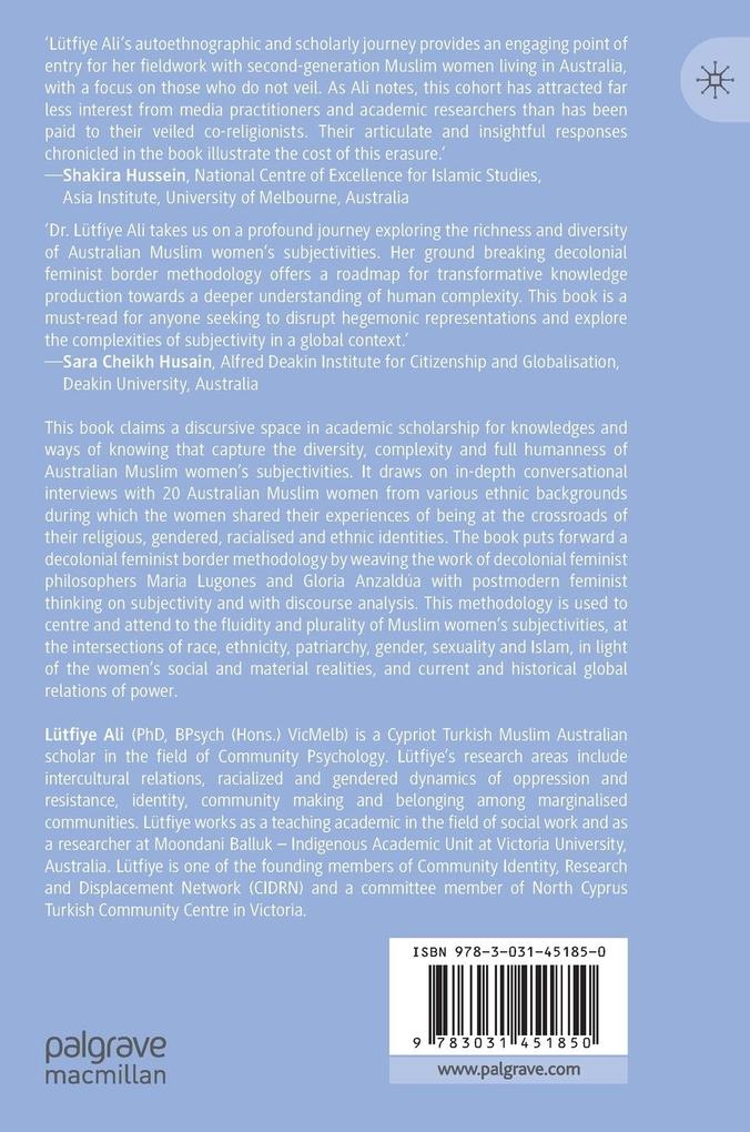 Weitere Ansicht: Australian Muslim Women's Borderland Subjectivities | Lütfiye Ali