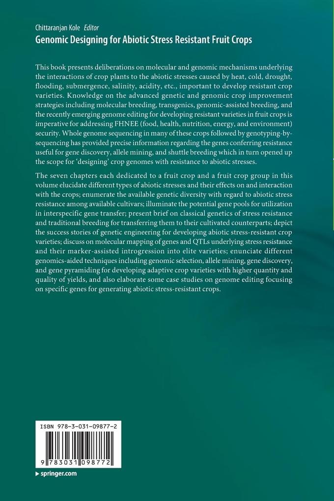 Weitere Ansicht: Genomic Designing for Abiotic Stress Resistant Fruit Crops