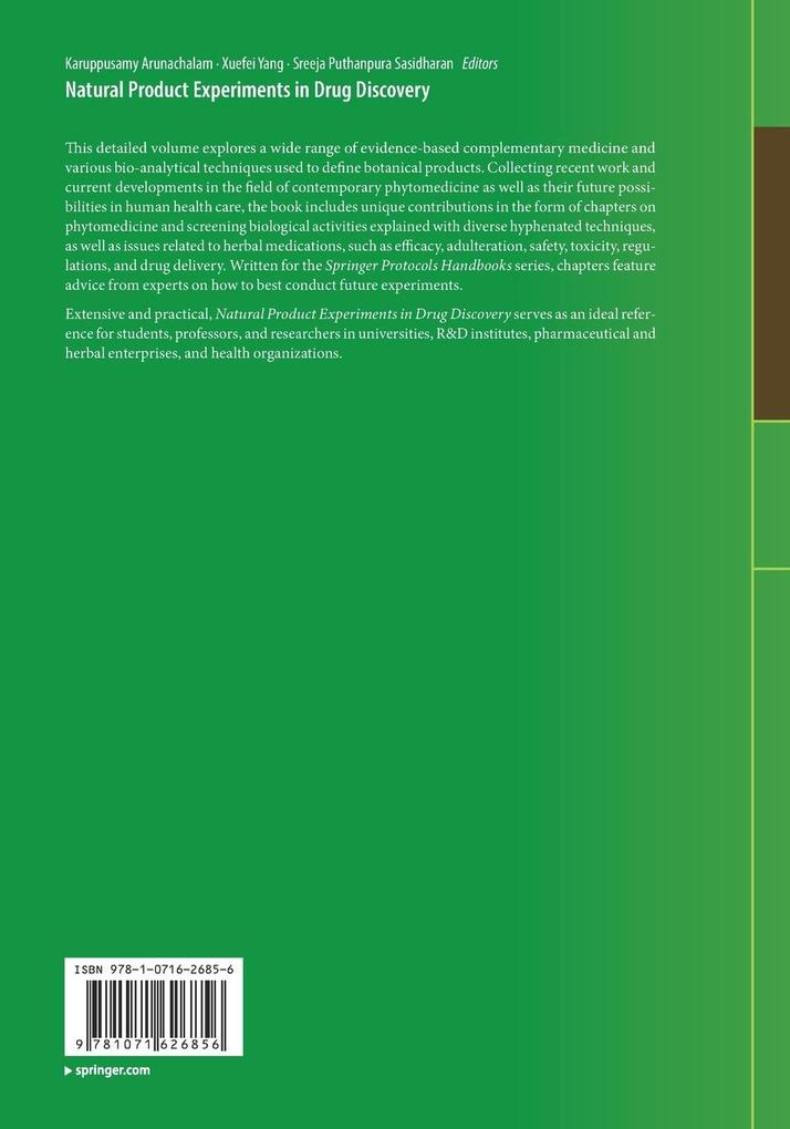 Weitere Ansicht: Natural Product Experiments in Drug Discovery