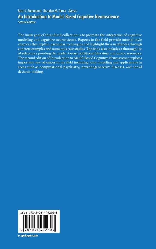 Weitere Ansicht: An Introduction to Model-Based Cognitive Neuroscience
