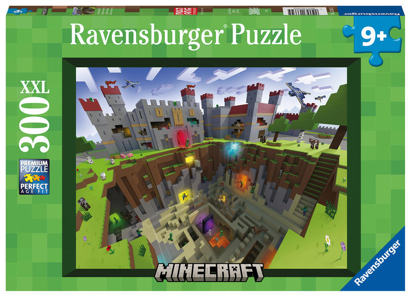 Produktbild: Kinderpuzzle 300 XXL Teile - Minecraft Cutaway
