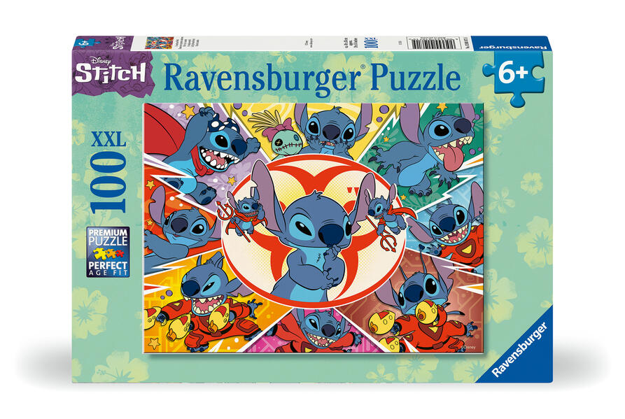 Produktbild: Kinderpuzzle 100 XXL Teile - Disney Stitch - In meiner Welt