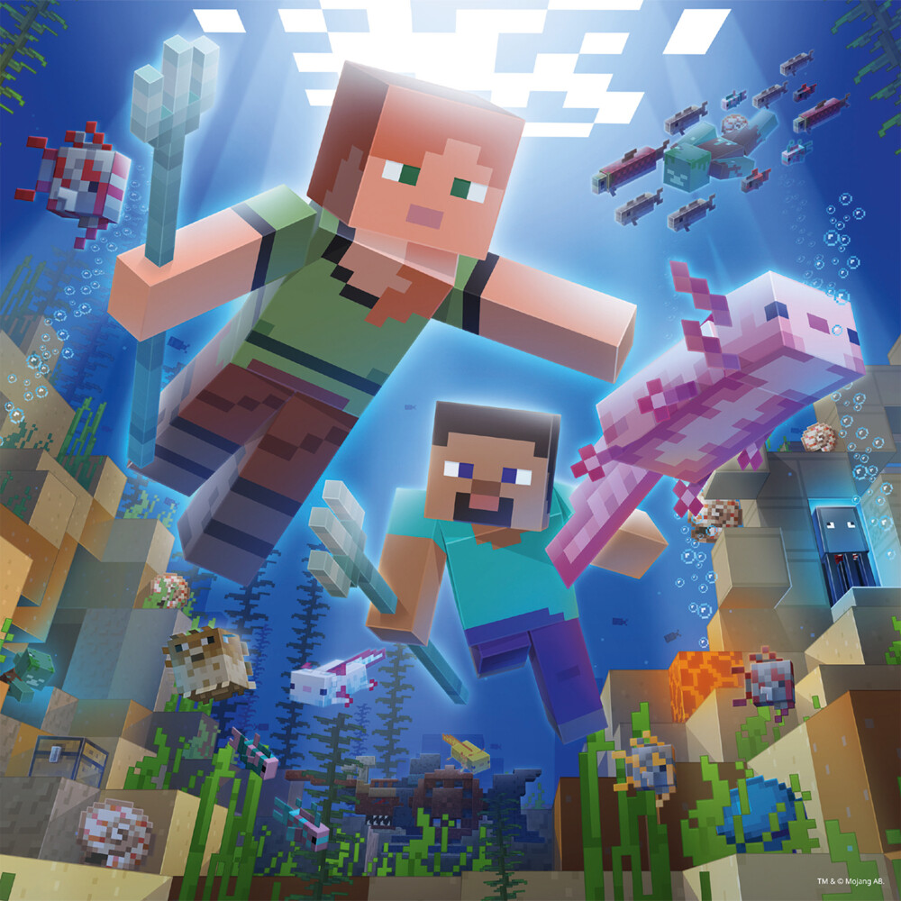 Weitere Ansicht: Kinderpuzzle 3x49 Teile - Minecraft Biomes