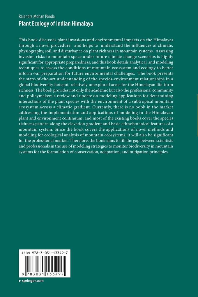Weitere Ansicht: Plant Ecology of Indian Himalaya | Rajendra Mohan Panda