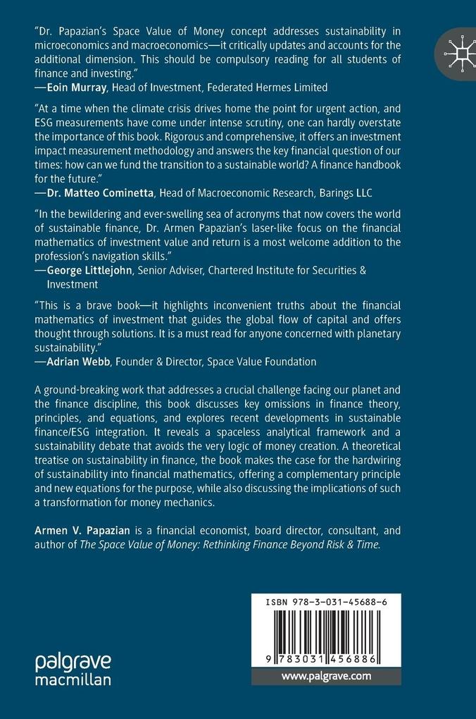 Weitere Ansicht: Hardwiring Sustainability into Financial Mathematics | Armen V. Papazian
