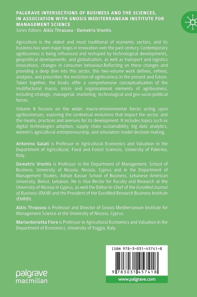 Weitere Ansicht: Agribusiness Innovation and Contextual Evolution, Volume II