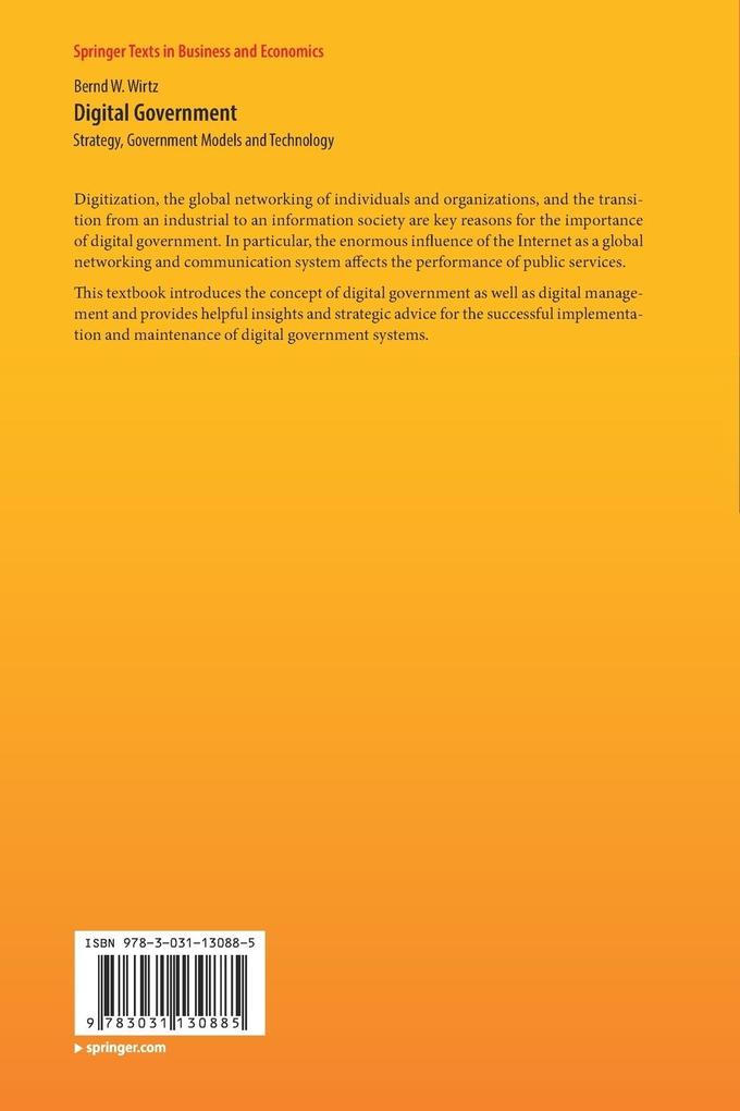 Weitere Ansicht: Digital Government | Bernd W. Wirtz
