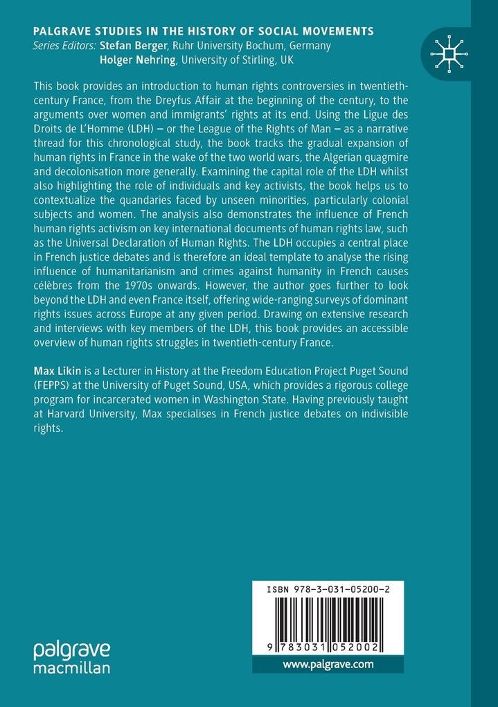 Weitere Ansicht: Human Rights Struggles in Twentieth-century France | Max Likin