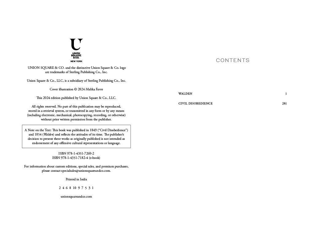 Weitere Ansicht: Walden and Civil Disobedience | Henry David Thoreau