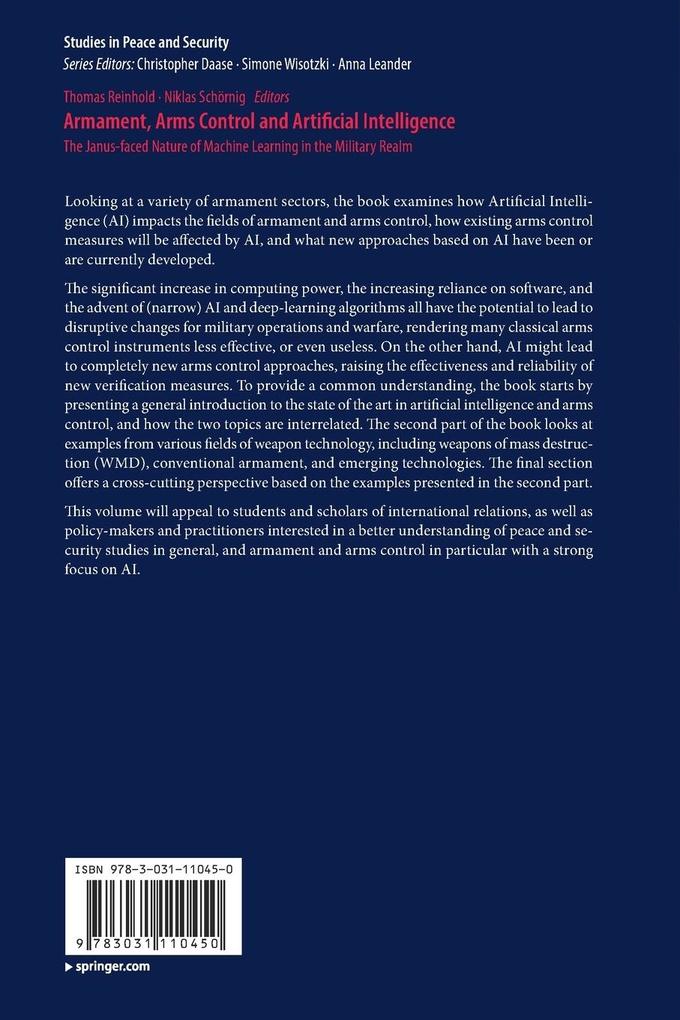 Weitere Ansicht: Armament, Arms Control and Artificial Intelligence