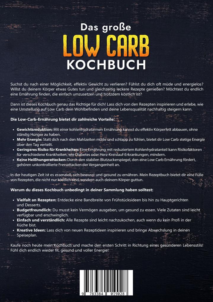 Weitere Ansicht: Das große Low Carb Kochbuch | Vanessa Zimmermann