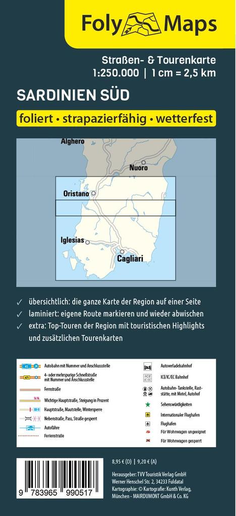 Weitere Ansicht: FolyMaps Sardinien Süd