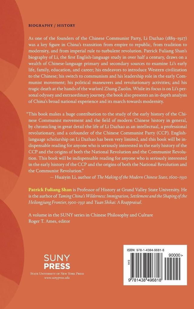 Weitere Ansicht: Li Dazhao | Patrick Fuliang Shan