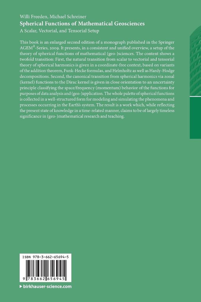 Weitere Ansicht: Spherical Functions of Mathematical Geosciences | Willi Freeden, Michael Schreiner