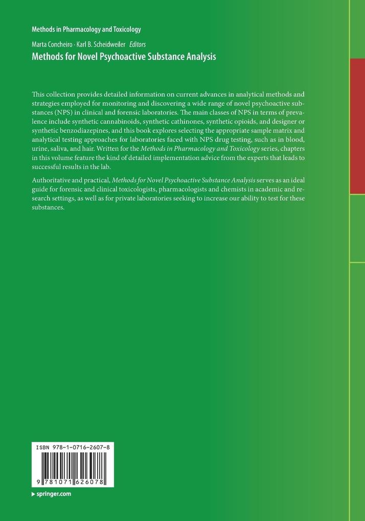 Weitere Ansicht: Methods for Novel Psychoactive Substance Analysis