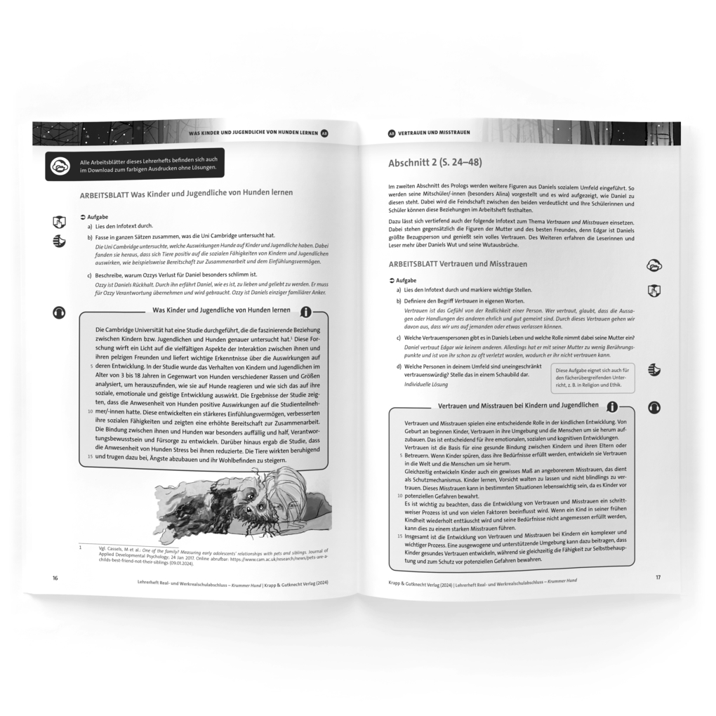 Weitere Ansicht: Krummer Hund - Juliane Pickel - Lehrerheft - Realschule und Werkrealschule | Alena Krämer, Florian Fuchs