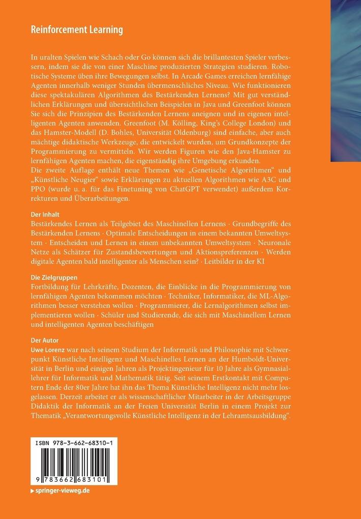 Weitere Ansicht: Reinforcement Learning | Uwe Lorenz