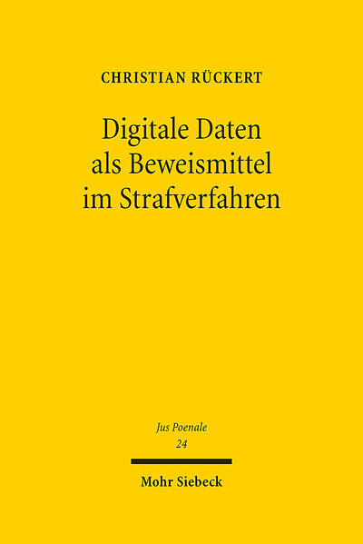 Produktbild: Digitale Daten als Beweismittel im Strafverfahren | Christian Rückert