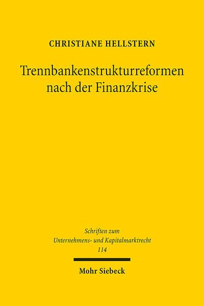 Produktbild: Trennbankenstrukturreformen nach der Finanzkrise | Christiane Hellstern
