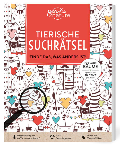 Produktbild: Tierische Suchrätsel - Finde das, was anders ist! | Pen2nature