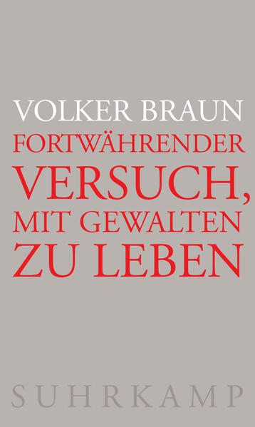 Produktbild: Fortwährender Versuch, mit Gewalten zu leben | Volker Braun