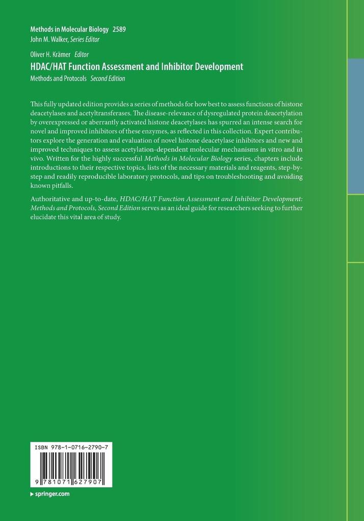 Weitere Ansicht: HDAC/HAT Function Assessment and Inhibitor Development