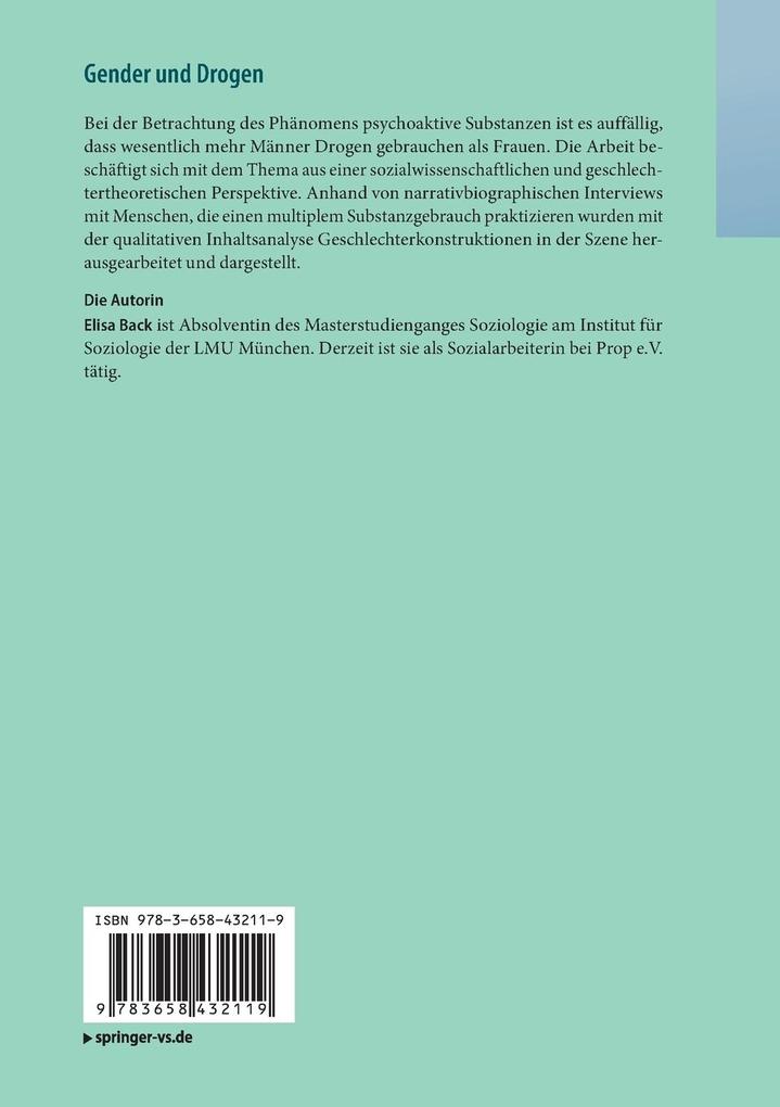 Weitere Ansicht: Gender und Drogen | Elisa Back