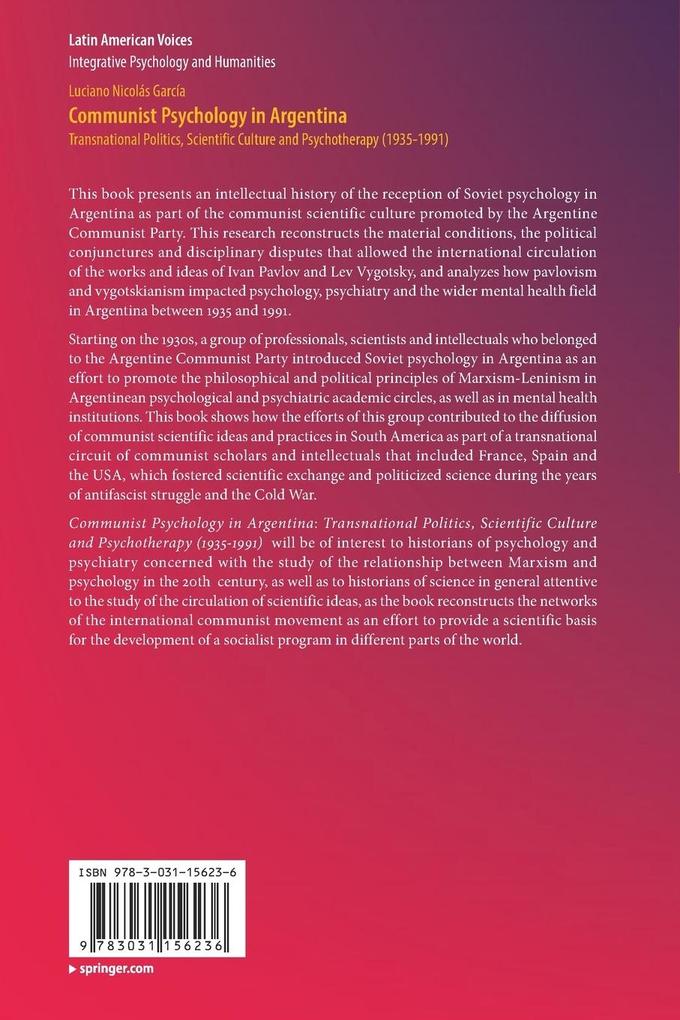 Weitere Ansicht: Communist Psychology in Argentina | Luciano Nicolás García
