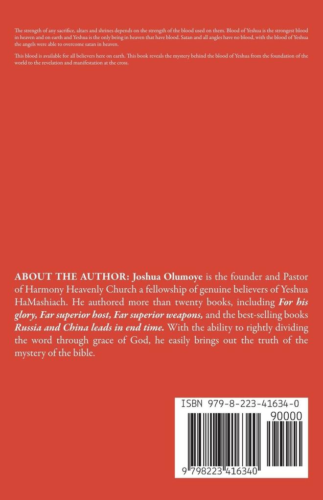 Weitere Ansicht: Blood of Yeshua (Victory, Atonement, Redemption & Bloodline Cleansing) | Joshua Olumoye
