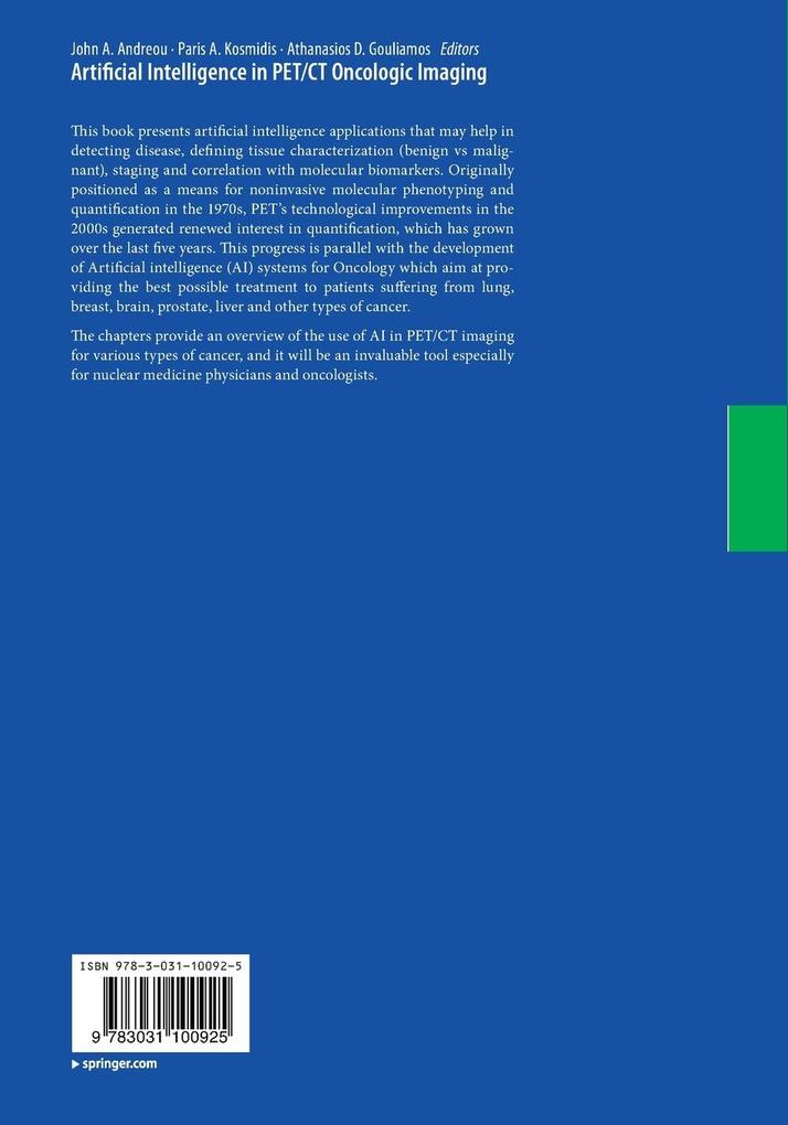 Weitere Ansicht: Artificial Intelligence in PET/CT Oncologic Imaging