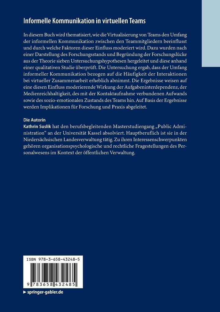 Weitere Ansicht: Informelle Kommunikation in virtuellen Teams | Kathrin Suslik
