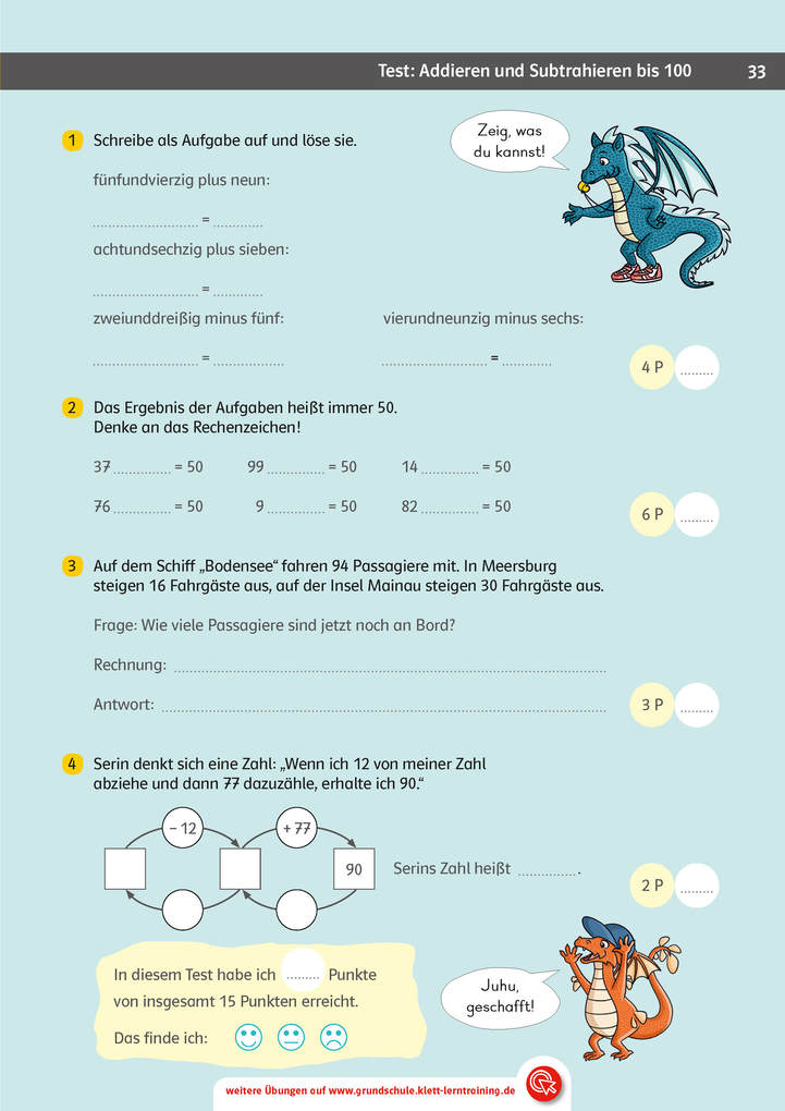 Weitere Ansicht: Klett Team Drachenstark: Das große Trainingsbuch Mathe 2. Klasse