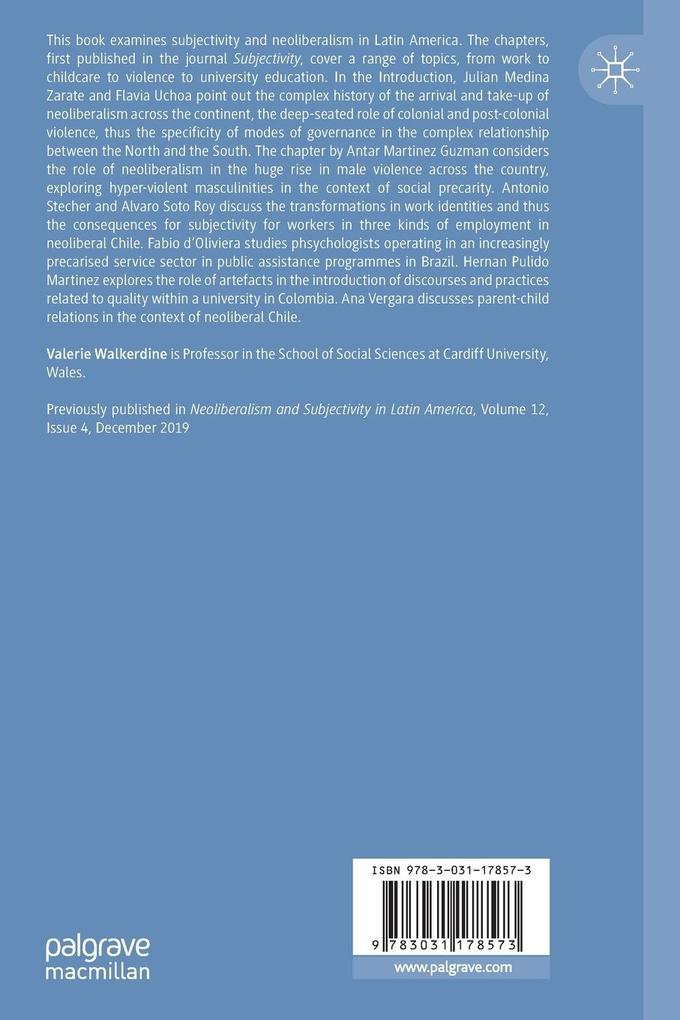 Weitere Ansicht: Neoliberalism and Subjectivity in Latin America