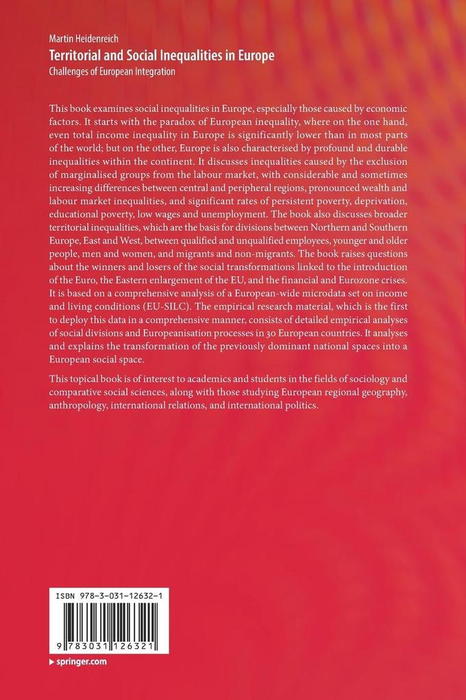 Weitere Ansicht: Territorial and Social Inequalities in Europe | Martin Heidenreich